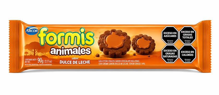 Galletas Formis Chocolate y Dulce de Leche por 90 gramos