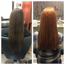 The ash will help neutralize the reddish tone that would normally appear if the. Before And After Brunette To Copper Red Red Hair Woman Red Brown Hair Hair Color Pastel