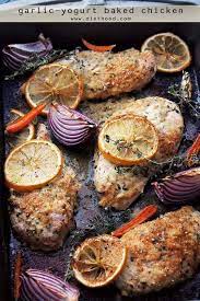 Mix yogurt with onion and parsley. Garlic Yogurt Baked Chicken Recipe Easy Baked Chicken Breasts Dinner