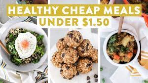 We have pulled together 20 of our favorite recipes for when you're feeling crunched for time and money. Healthy Cheap Meals Under 1 50 Easy Budget Friendly Meal Ideas Youtube