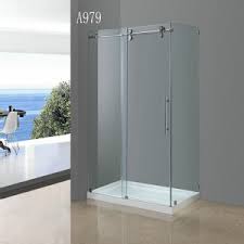 Shop shower stalls kits at lowes com. China Cupc Csa 60 Or 48 8mm 10mm Clear Tempered 2 Sided Glass Frameless Lowes Shower Enclosures China Shower Enclosure Shower Set