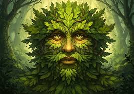 Green Man Forest Stock Illustrations