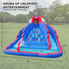 Inflatable water pool slide for kids. Inflatable Slide Pool Target