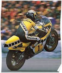King Kenny Poster Racing Bikes Yamaha Racing Kenny Roberts