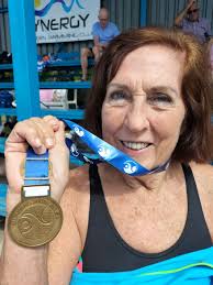 Synergy Masters Swimming Club newsletter with local theme