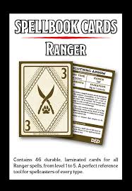 If you are raging, your tactics become tightly constrained. Achetez Gaming Accessories D D Dungeons Dragons 5th Edition Spellbook Cards Ranger 46 Cards Archonia Com