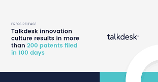We would like to show you a description here but the site won't allow us. Talkdesk Innovation Culture Results In More Than 200 Patents Filed In 100 Days Business Wire