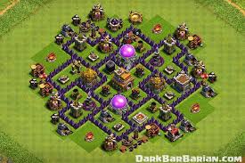 I hope these best th7 hybrid base layouts were lil' helpful for you if you found any base. New Ultimate Th7 Hybrid Trophy Defense Base 2019 Town Hall 7 Hybrid Base Design Clash Of Clans Dark Barbarian