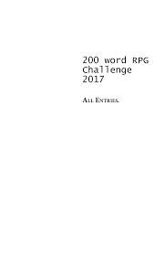 Created by vayngusexya community for 2 years. 2017 Pdf 200 Word Rpg Challenge Manualzz