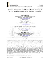 Liquidated and ascertained damages (lads or lds) are a predetermined measure of damage agreed between parties to a construction contract before the contract is finalised. Pdf Claiming Damages For Late Delivery Of Vacant Possession Of Private Houses In Malaysia Legal Issues And Challenges