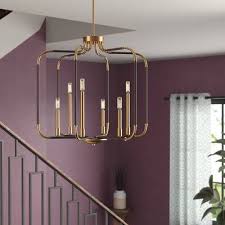 Jairo 6 Light Lantern Square Chandelier Square Chandelier Lantern Lights Lantern Pendant