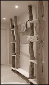 Idee Porte Serviettes Etagere Bois Flotte Diy Maison Meubles En Rondins