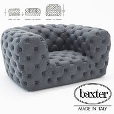 3d Model Of Realistic Chester Moon Sofa Drawing Tufted Sofa 3d Model