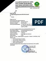 A) kata lampiran diketik di bawah kata nomor dan menyebutkan jumlah lampiran; Surat Permohonan Nomor Issn