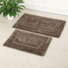 Sears has the best decorative bath towels. Piccocasa 2 Piece Memory Cotten Non Slip Bath Rug Set 24 X 16 31 X 20 Green Walmart Com Bath Rugs Sets Rug Sets Bath Rug