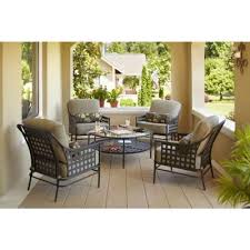 Hampton Bay Lynnfield 5 Piece Patio Chat Set Hd14500 The Home Depot Conversation Set Patio Patio Decor Patio Furniture