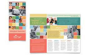 Great for events or handouts. Non Profit Association For Children Brochure Template Word Publisher