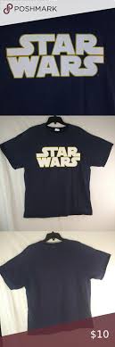 Star Wars Logo Dark Blue T Shirt Blue Tshirt Boys Black Boots Star Wars Logo