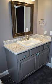 Laminate countertops for bathroom vanities. Main Bath Clay Cabinets With Spring Carnival Laminate Kitchen Cabinets In Bathroom Bathroom Countertops Laminate Countertops Bathroom