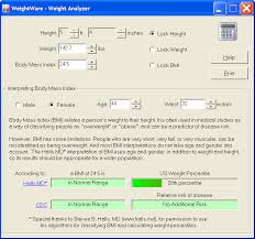 Weightware Weight Analyzer Body Mass Index