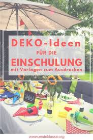Deko Fur Die Einschulungsfeier Einschulung Feier Einschulungsfeier Deko Einschulung