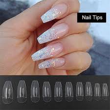 2 71 100 500pcs Half Cover False Fake Nails Long Ballerina Coffin Shape Diy Nail Art Ebay Fashion Ballerina Nails Ballerina Nails Designs Nail Art Hacks