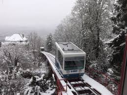 Nach einem halbstündigen spaziergang durch den wald erreichen sie die dolderbahn. Hurra Neuschnee Am 20 April Bild Seilbahn Rigiblick In Zurich
