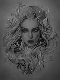 The added owl just completes the picture. Girl Face Tattoo Designs Drawing Novocom Top