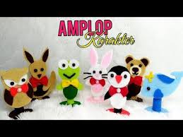 Cara Membuat Amplop Karakter Lucu Dari Flanel Model Amplop Lebaran Dari Kain Flanel Youtube Kerajinan Kain Flanel Kain Flanel Angpau