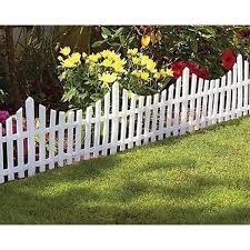 24pcs White Flexible Plastic Garden Picket Fence Lawn Grass Edge Edging Border Walmart Com Plastic Garden Fencing Lawn Edging Garden Fencing