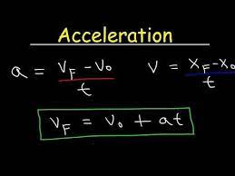 Acceleration Physics Velocity One Dimensional Motion Equations Formulas Examples And Problems Youtube Physics Physics Formulas Acceleration