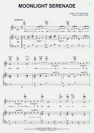Words by mitchell parish, music by glenn miller piano/vocal/chords sheet item: Moonlight Serenade Piano Sheet Music Onlinepianist