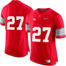 Just to provide a brief recap, george is one of the greatest running backs in college football history who earned the heisman trophy in 1995 along with the walter camp award, maxwell award, doak walker award. Youth Nike 27 Replica Red Diamond Quest Patch Ohio State Buckeyes Alumni Football Jersey Eddie George