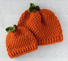 The link for the free pattern is provided below photo. Crochet Pumpkin Hat In All Sizes Crochet 365 Knit Too