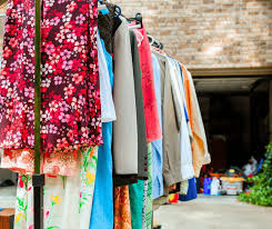 Make your own clothes rack for garage sale. How To Have A Successful Garage Sale