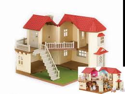 Calico Critters Luxury Townhome Beechwood Hall Diy Wallpaper Etsy In 2020 Sylvanian Families House Sylvanian Families Diy Wallpaper