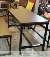 Dihalaman ini anda akan melihat gambar kursi dan meja dari besi hollow yang apik! Set Meja Dan Bangko Cafe Besi Griya Mebel