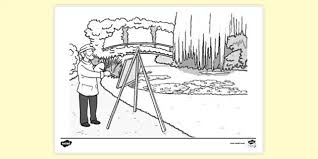 In 1905, answering a question about his colors, he wrote : Free Monet Colouring Colouring Sheets Teacher Made