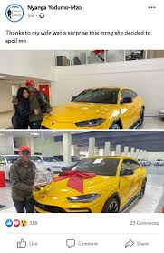 Bafana bafana star midfielder, keagan dolly has no intention of returning back to south africa any time soon. Couple Goals Durban Traditional Healer Dr Khehlelezi Gets A Huge Surprise Lamborghini Urus From His Wife Worth R5 Million Ireport South Africa News