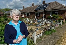 How to make garden model. Miniature Diy Sos Model Village Once Couple S Pride And Joy Left To Rot Daily Mail Online