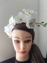 Orchid Fascinator Blue