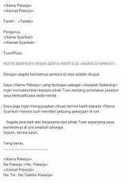 Copy past surat notis berhenti kerja seminggu. Ainiyaacob Ainyaacob Twitter