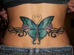Pin Beautiful Butterfly Tattoo On Lower Back On Pinterest Girl Back Tattoos Back Tattoos Back Tattoo