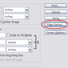 Selecting a menu or setting item Canon Custom Paper Size Setup Photoshop
