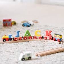 Wooden Name Train The Letteroom