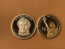 2009 p&d zachary taylor presidential dollar 2 coin set bu uncirculated bifold. Zachary Taylor Coin Value 0 99 87 53 Mavin