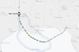 Map Tracking Tropical Storm Barrys Path The New York Times