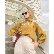Aneka model blouse putih wanita. Blouse Kenami Renda Pusatgrosir Solo Atasan Polos Renda Wolfish Termurah Hits Kekinian Shopee Indonesia