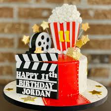 Hollywood star decals 8ct 11 1/2in vinyl decals. Mymonicakes Movie Theater Themed Birthday Cake With Facebook