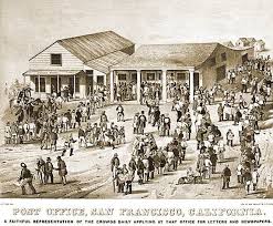 The First Post Office In Ca Opened On November 9 1848 In San Francisco On The Corner Of Clay And Pike Streets Usps Sf American History History Old Photos